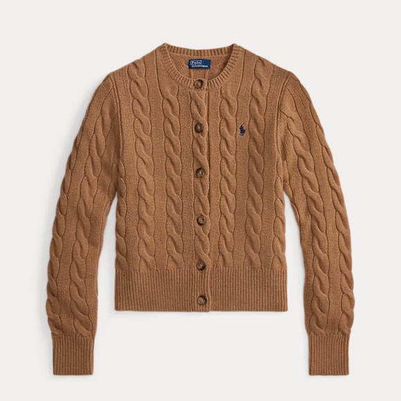 Ralph Lauren Sweaters - Polo Ralph Lauren Cable-Knit Wool-Cashmere Cardigan